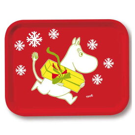 あす楽 オプトデザイン Opto design ムーミン Moomin トレー S クリスマスムーミン（レッド） 27 x 20cm 101-6 【asrk_ninki_item】