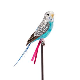 あす楽 バードオブジェ セキセイインコ・ブルー 127071 鳥 リアル 本物 飾り物 ハロウィン 剥製みたい 置物 プエブコ PUEBCO ARTIFICIAL BIRDS Budgie
