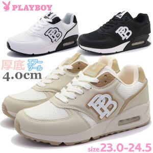 即納 レディース スニーカー PLAYBOY プレイボーイ エアーソール カジュアルシューズ No.1138