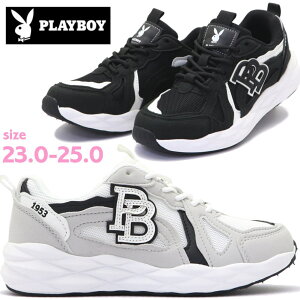 即納 レディース スニーカー PLAYBOY プレイボーイ ローカット カジュアルシューズ 運動靴 紐靴 No.2501
