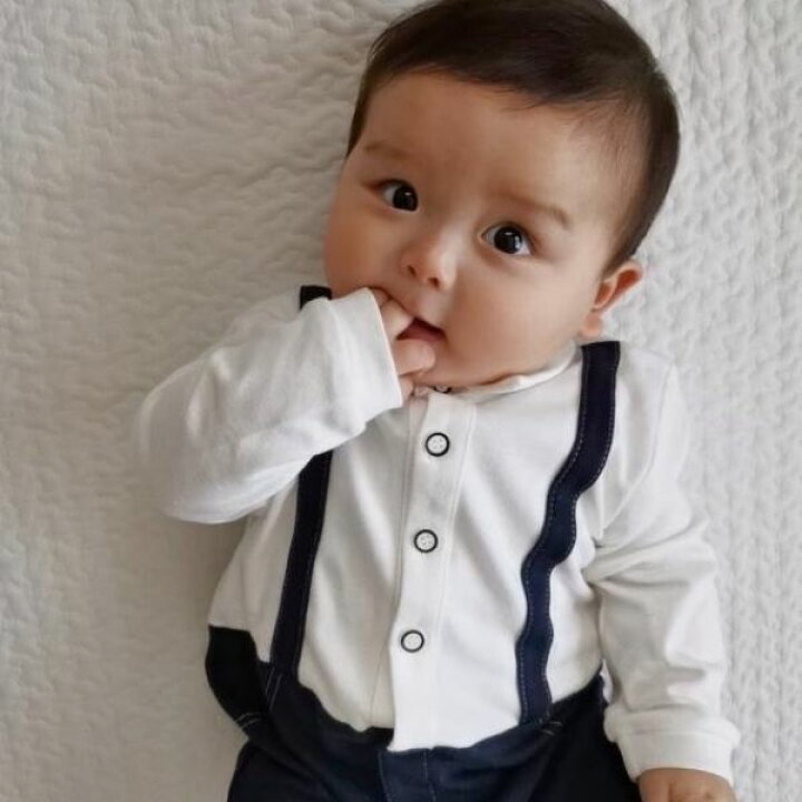 楽天市場 フォーマル ロンパース カバーオール ジャンプスーツ 前開き 長袖 赤ちゃん ベビー服 おしゃれ かわいい 出産祝い 記念撮影 男の子 可愛い 春 夏 秋 冬 子供服 新生児 ベビー ギフト こども 子供 子ども プレゼント 蝶ネクタイ 60 70 80 服 春夏
