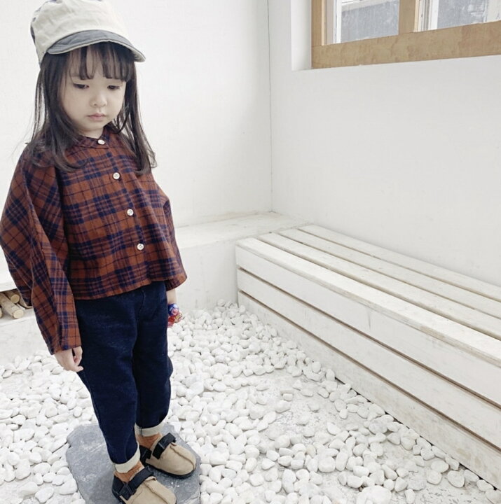 楽天市場 ドルマン スリーブ チェック柄 シャツ 女の子 男の子 子供 子供服 キッズ キッズ服 おしゃれ シンプル 園服 お出かけ Lua Citron