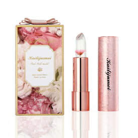 【色がつかない】フラワーリップ ピンクゴールドモデル クリアタイプ｜クリスマスコフレ2025 Kailijumei（カイリジュメイ）正規代理店 リニューアル フラワーブルームシリーズ 正規品 リップ 口紅 名入れ 刻印 推し活リップ コスメ プレゼント