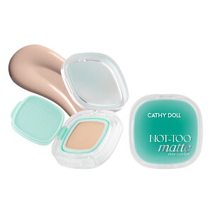 「ノットトゥーマットクッション」CathyDoll キャシードール CICA クッションファンデ ファンデーション 毛穴 肌悩み セミマット コンシーラーいらず 赤み 均一 自然 カバー力 うるおい なめら