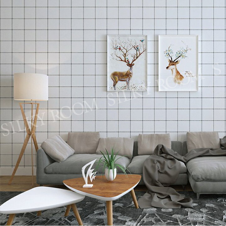 楽天市場 貼ってはがせる 壁紙 グラフチェック のり付き チェック 格子柄 巾45cm 長さ10メートル 数量1で10m インテリア モノトーン 北欧 白黒 クロス 送料無料 粘着シート カッティング シール壁紙 はがせる キッチン シール おしゃれ シトラス 中国コスメ タイコスメ