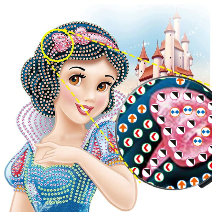 楽天市場】ダイヤモンドアート プリンセス ディズニー お姫様 40×40cm 