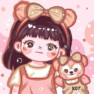 �f�W�^�����G �X�e�����[ �f�B�Y�j�[stella lou diy �h��Ԃ� ��`�� ��h�� �M�t�g �L�����N�^�[ �h��Ԃ� ������ ���ʉ� �h���X �t���[���Ȃ� 30X30cm ��l �q�� �M�t�g �z�[�� �I�t�B�X���� 