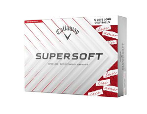 �L�����E�F�C(Callaway) �S���t�{�[�� SUPERSOFT 25 1�_�[�X(12����) 2�s�[�X�\�� �z���C�g�ELOVE LOGO