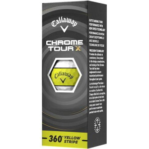 �L�����E�F�C(Callaway) �S���t�{�[�� CHROME TOUR X 360° YELLOW STRIPE�{�[�� �X���[�u(3����) BL CG CHRM TR X 26 360 YLW STRP 3B PK
