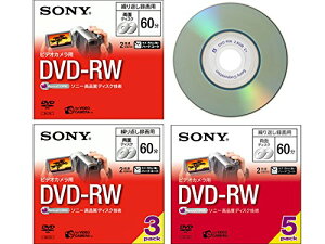SONY �r�f�I�J�����pDVD-RW(8cm) 1���p�b�N DMW60A