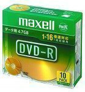 maxell �f�[�^�p DVD-R 4.7GB 16�{���Ή� 10�� 5mm�P�[�X�� DR47D.S1P10S A
