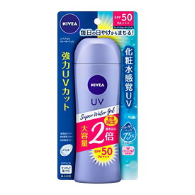 ニベア UV 【大容量】 スーパー ウォーター ジェル 160g (通常品の2倍) 日焼け止め SPF50 / PA+++ 「 化粧水 感覚のUVジェル 」