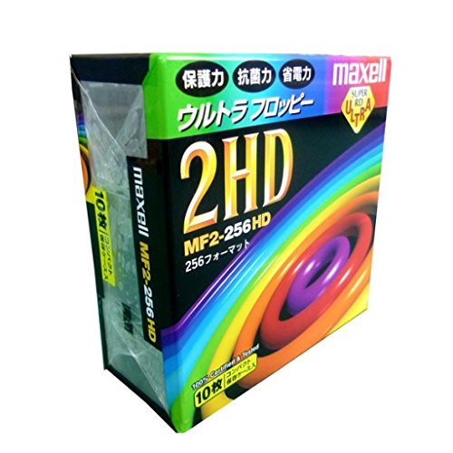 日立マクセル 3.5インチ2HD フロッピーディスク 10枚 256フォーマット MF2-256HD