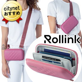 Rollink トラベルミニバッグ TOUR モーブ ピンク ローリンク セキュリティポーチ 海外旅行 防犯 トラベルポーチ サコッシュ メンズ レディース ポーチ ボディバッグ トラベルグッズ パスポート 財布 カード 貴重品 収納 パスポート入れ パスポートケース 肩掛け 首かけ