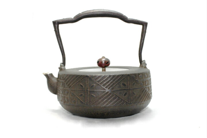 楽天市場】鉄瓶 南部鉄器 日本製 山形鋳物 長文堂 絶品 『平肩（銀口 