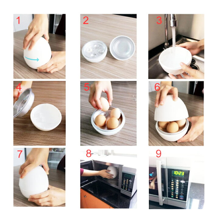楽天市場 Civil Life ゆで卵メーカー 電子レンジ レンジ 1個 4個 最大4個 ゆでたまご 電子レンジ ゆでたまごメーカー ゆで卵 グッズ 半熟 固茹で 固ゆで 簡単 軽量 かわいい おしゃれ キッチングッズ 料理 時短 時間短縮 Civil Life ペット用品 生活雑貨店