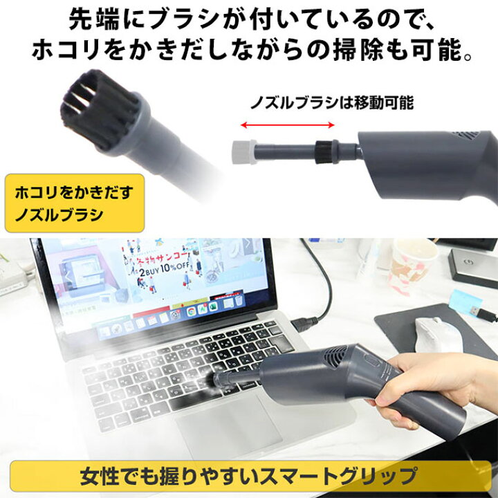 楽天市場 エアダスター 電動 充電式 サンコー Thanko C Uad21b Ledライト付き 何回でもハイパワー Usb充電式 電動エアダスターlight 掃除用品 キーボード パソコン内部 サッシ エアコンフィルター 掃除 清掃 エコ 埃 ホコリ 年末 大掃除 便利グッズ パソコン Pc周辺機器