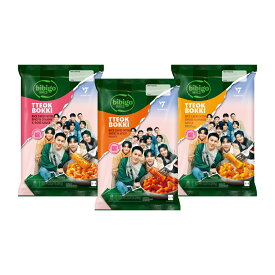 【bibigo | SEVENTEEN】トッポッキ3種セット SEVENTEENパッケージ オリジナル チーズ ロゼ 各1個 食べ比べ bibigo ビビゴ K-Street Food 韓国 韓国料理 韓国食品 常温 トッポギ 韓国屋台