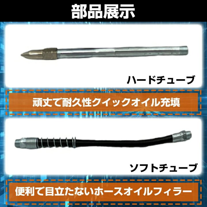 楽天市場】充電式グリスガン 電動工具キット 電動コードレスグリース 