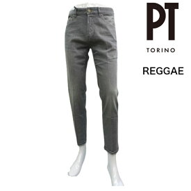 【定価より40％以上OFF】【春夏】PT TORINO REGGAE テーパードフィットストレッチデニム ライトグレー TAPERED FIT レゲエ 29〜34 ピーティートリノ センタークリース デニム