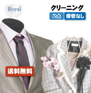 衣替えSALE！【往復送料無料】宅配クリーニング　ロイヤルクリーニング5点保管なし【クリーニング/宅配/…