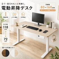 楽天市場】昇降デスク 電動（横幅（cm）160 ～ 169.9）の通販