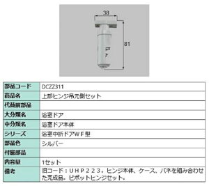 㕔qW݌Zbg iFFVo[ DCZZ311 p i LIXIL NV TOSTEM gXe