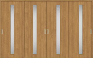 特注サイズ ラシッサS 室内引戸 間仕切り上吊引戸 引違い戸4枚建て ASMHF-LGA 錠無し W:2149-3949mm × H:1750-2425mm ノンケーシング/ケーシング LIXIL