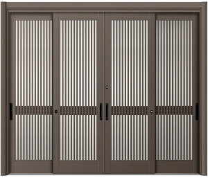 リシェント玄関引戸2 4枚建てランマなし SG仕様 S51型 アルミ色 手動タイプ 特注サイズ W:2,357〜3,800mm × H:1,584〜2,300mm LIXIL TOSTEM