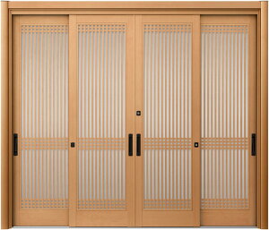リシェント玄関引戸2 4枚建てランマなし PG仕様 P13型 木目調 手動タイプ 特注サイズ W:2,357〜3,800mm × H:1,761〜2,277mm LIXIL TOSTEM