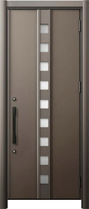 リシェント 玄関ドア3 防火 K4仕様 M28型 アルミ色 片開き 特注サイズ W:714〜977mm × H:1,839〜2,489mm カバー工法 LIXIL TOSTEM