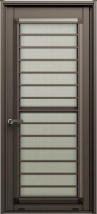 リシェント勝手口ドア ランマなし 断熱 / Low-E複層ガラス仕様 H型(横格子) W:516〜916mm × H:1,426〜2,256mm カバー工法 LIXIL TOSTEM