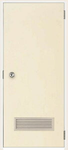 ロンカラーフラッシュドア ガラリ付き ランマなし 3方枠内付型 特注サイズ W:600〜850mm × H:935〜2,163mm 勝手口 LIXIL リクシル TOSTEM トステム