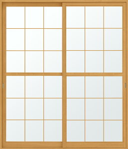 特注 和障子 吾妻障子 引違い戸 2枚建て SAHH-CA3 在来工法 W:1,076-1,864mm × H:1,530-2,045mm 新和風 DIY リフォーム