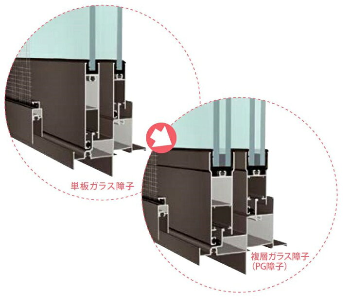 楽天市場】取替PG障子 / 外付型用 4枚建て 一般複層ガラス仕様 W 