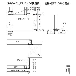 hApA^b`gܖԌ NHM^p NHM-D2 100 B A^b`gWF929mm × A^b`gHF2,011mm YKK AP