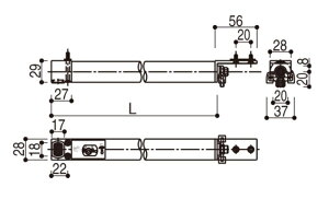 ˃N[U[ LF930mm / 1 HH-2K-15520-930 p i YKK AP