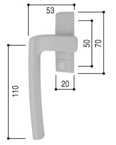 �J�����b�`�n���h�� / 1�Z�b�g���� HH-2K-33876 / HH-2K-33877 �����p ���i YKK AP