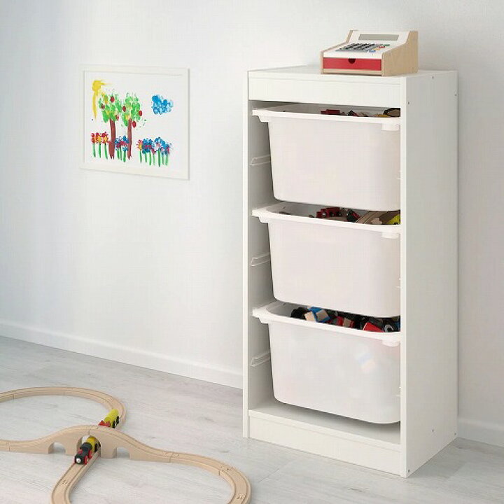 楽天市場】IKEA イケア TROFAST トロファスト フレームのみ ホワイト 