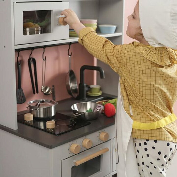 楽天市場】【セット商品】IKEA イケア おままごとキッチン グレー 