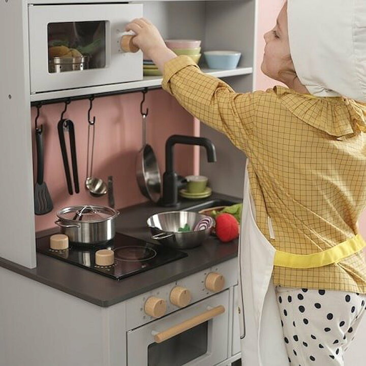 楽天市場】IKEA イケア スィルトルト 子ども用キッチン グレー 