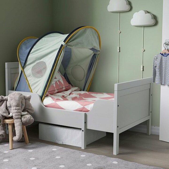 楽天市場】IKEA イケア ベッドテント ブルー グリーン 70 80 90 