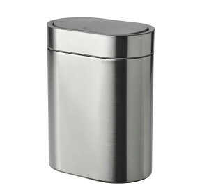 IKEA イケア BROGRUND ブログルンド タッチ式ゴミ箱 4L ステンレススチール n40433365 インテリア 収納 ごみ箱 ダストボックス おしゃれ シンプル 北欧 かわいい キッチン