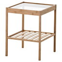 IKEA イケア ベッドサイドテーブル 36x35cm 20247128 NESNA ネスナ 寝具 収納 ナイトテーブル おしゃれ シンプル 北欧 かわいい 家具