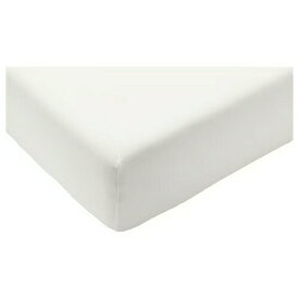 【あす楽】IKEA イケア ボックスシーツ ホワイト セミダブル 120x200cm m00481947 STRANDLOKA ストランドロカ おしゃれ シンプル 北欧 かわいい ベッド