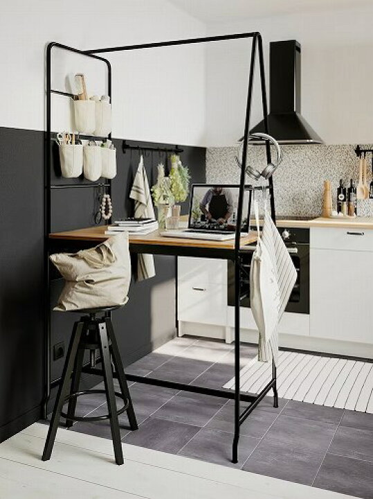カウンターテーブル IKEA 黒