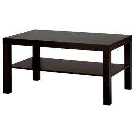 IKEA イケア コーヒーテーブル ブラックブラウン 黒茶 90x55cm big20352987 LACK ラック インテリア 家具 テーブル 机 センターテーブル ローテーブル おしゃれ シンプル 北欧 かわいい