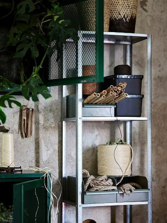 楽天市場】IKEA イケア シェルフユニット 室内 屋外用 40x27x183cm 