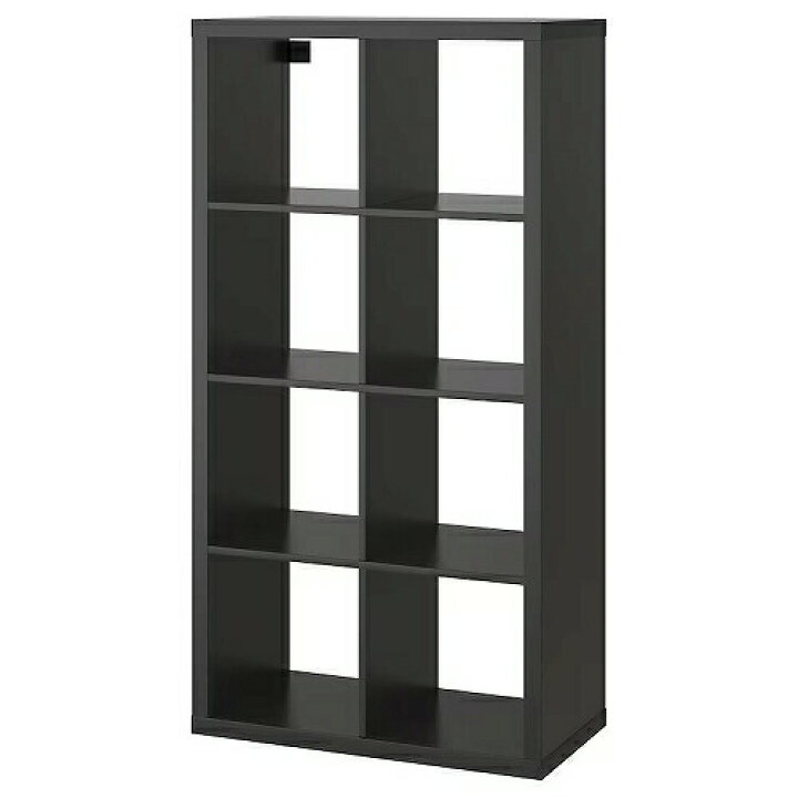 楽天市場】IKEA イケア シェルフユニット ブラックブラウン 77x147cm 