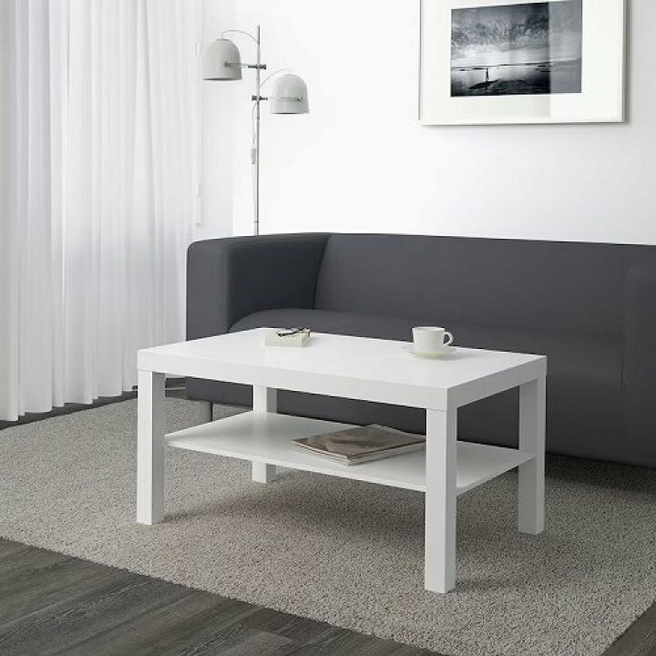 楽天市場】IKEA イケア コーヒーテーブル ホワイト 白 90x55cm 